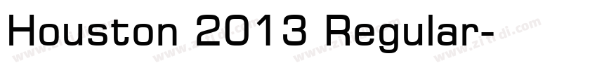 Houston 2013 Regular字体转换